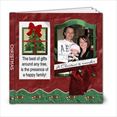 Happy Family Christmas 6x6 Photo Book - 6x6 Photo Book (20 pages)