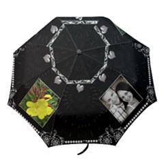 Elegant Black Folding Umbrella