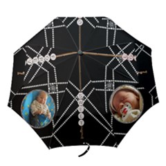 Black & Pearl Brag Umbrella - Folding Umbrella