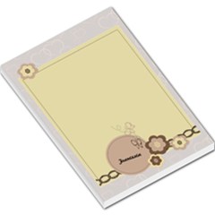 Mocha Garden Custom Memopad Large - Large Memo Pads