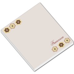 Mocha Floral Custom Memopad Small - Small Memo Pads