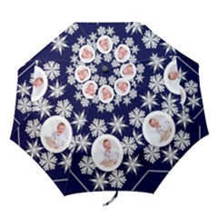 Midnight Snowstorm Folding Umbrella