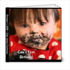 Cale s First Birthday - 6x6 Photo Book (20 pages)