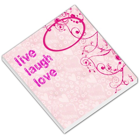 Live Laugh Love Memo Pad By Catvinnat