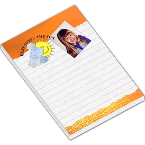 Here Comes The Sun Large Memo Pad By Lil