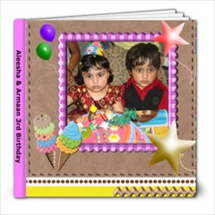 Babies 3rd Birthday part 2 - 8x8 Photo Book (20 pages)