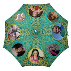 blue damask umbrella - Straight Umbrella