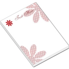 Red Polka Flowers - Large Memo Pads