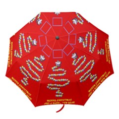 Merry Christmas red - Folding Umbrella