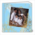 Xmas Swirls 8x8 Album - 8x8 Photo Book (20 pages)