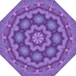 Purple Mosaic Tiled Grass by Celeste Sheffey - Folding Umbrella