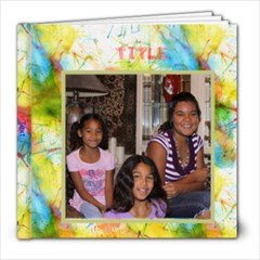 Tie Dye ScrapBook - 8x8 Photo Book (20 pages)