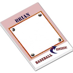 baseball notepad - Large Memo Pads