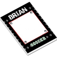 soccer notepad - Large Memo Pads