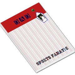 dad sports fanatic notepad - Large Memo Pads