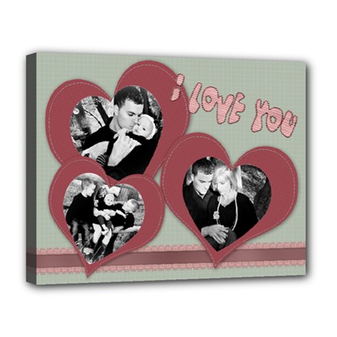 valentine decoration canvas for home - Canvas 14  x 11  (Stretched)