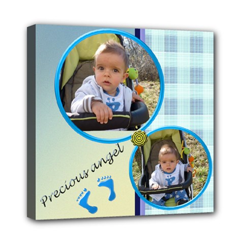 Precious angel Boy - streched canvas 8x8 - Mini Canvas 8  x 8  (Stretched)