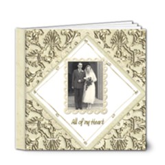 True Love Damask Wedding Album Deluxe 6 x 6 - 6x6 Deluxe Photo Book (20 pages)