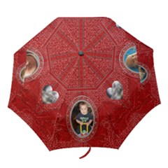 Pretty Red Brag Folding Umbrella