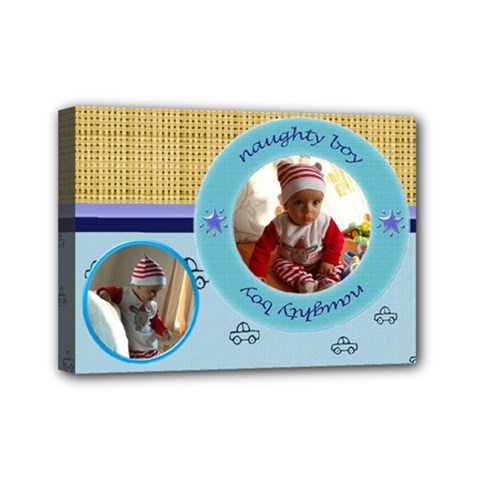 Naughty boy - 7x5 streched canvas - Mini Canvas 7  x 5  (Stretched)