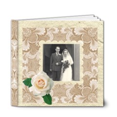 Wedded Bliss Mocca Damask 6 x 6 Deluxe Celebration album - 6x6 Deluxe Photo Book (20 pages)