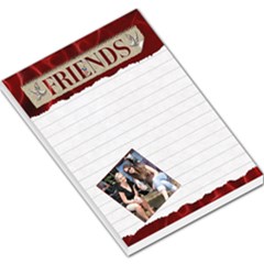 Friends Red Large Memo Pad - Large Memo Pads