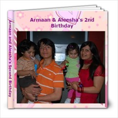 Armaan and Aleesha s Second Birthday - 8x8 Photo Book (20 pages)