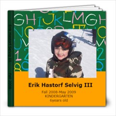 Erik s Kindergarten Year - 8x8 Photo Book (30 pages)