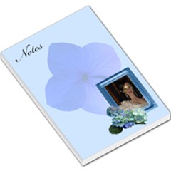 Blue Hydranga large memo pad - Large Memo Pads
