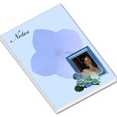 Blue Hydranga large memo pad - Large Memo Pads