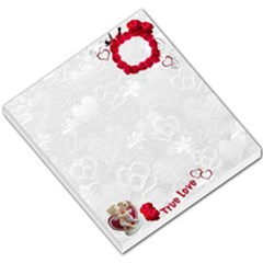 True Love Valentine Hearts n Roses Memo Pad - Small Memo Pads