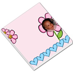 Sweet pink Hearts and Flowers Small Memo - Small Memo Pads