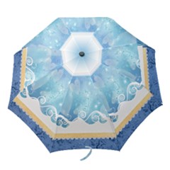 blue hearts - Folding Umbrella