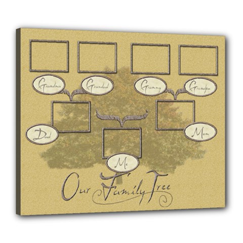 Our Family Tree 24 x 20 stretched canvas - Canvas 24  x 20  (Stretched)