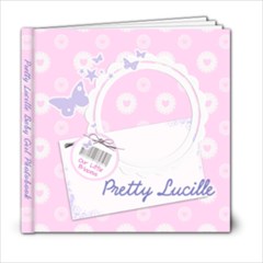 Pretty Lucille Little Girl 6 x 6 Photobook - 6x6 Photo Book (20 pages)
