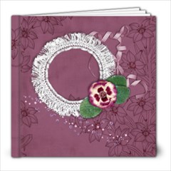 8x8 Purple Gardens Album- template - 8x8 Photo Book (20 pages)