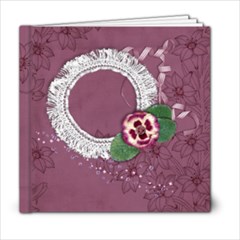 6x6 Purple Gardens Album- template - 6x6 Photo Book (20 pages)