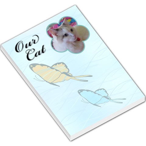 Our Cat Large Memo Pad By Deborah