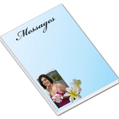 Frangipani messages large Memo pad 2 - Large Memo Pads