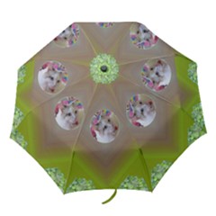 Light Lime delight Folding Umbrella