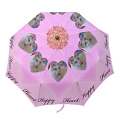 Happy Heart Delight Folding Umbrella