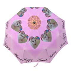 Happy Heart Delight Folding Umbrella