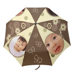 Swirly Florals Folding Umbrella