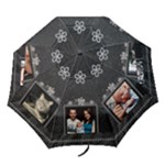 Black Pretty Family Brag Umbrella - Folding Umbrella