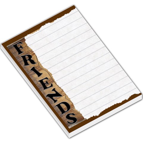 Friends Labelled Large Memo Pad By Lil