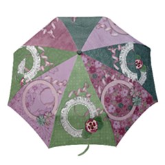 Purple Gardens folding umbrella