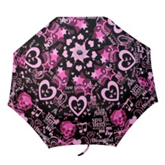 pink punk umbrella - Folding Umbrella