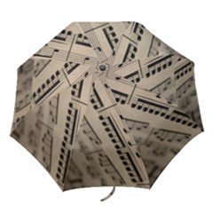 sheet music2 umbrella - Folding Umbrella