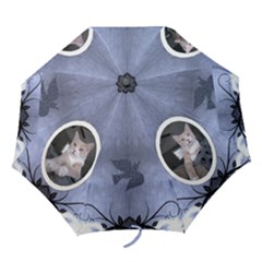 Blue Bird Folding Umbrella