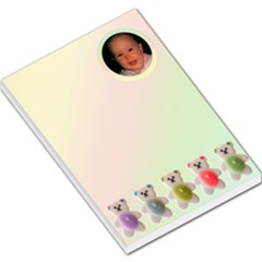 Teddies all in a row, large memo - Large Memo Pads